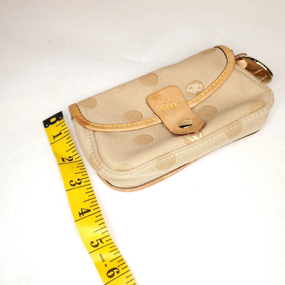 Dooney & Bourke Cream Canvas Pouch